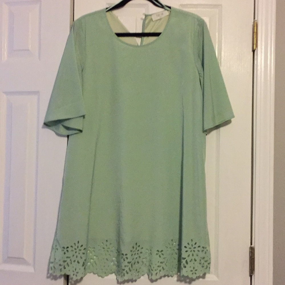 Mint green dress